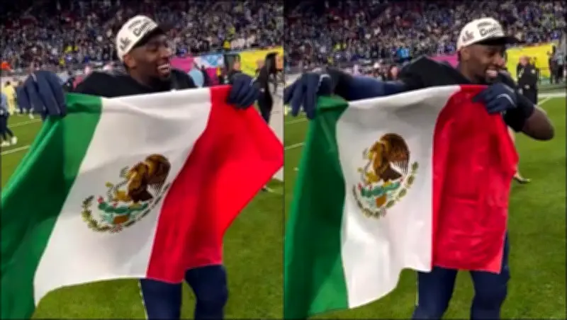 Seahawks de Seattle conquistan el Super Bowl LX; Lawrence celebra con bandera de México