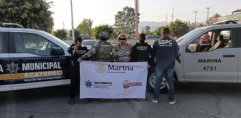 Semar desarticula red de extorsión 'gota a gota' en Ecatepec con detención de cubana