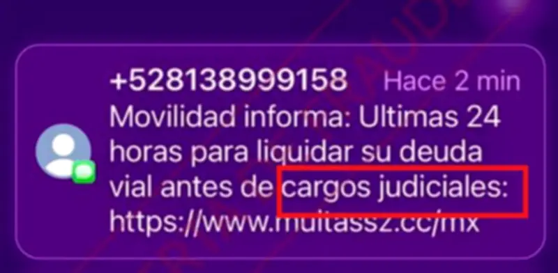 Semovi alerta sobre fraude con mensajes falsos de multas vehiculares en CDMX