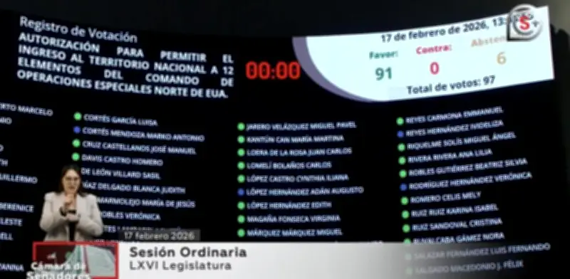 Senado autoriza ingreso de 12 militares de élite de EU para capacitación en México