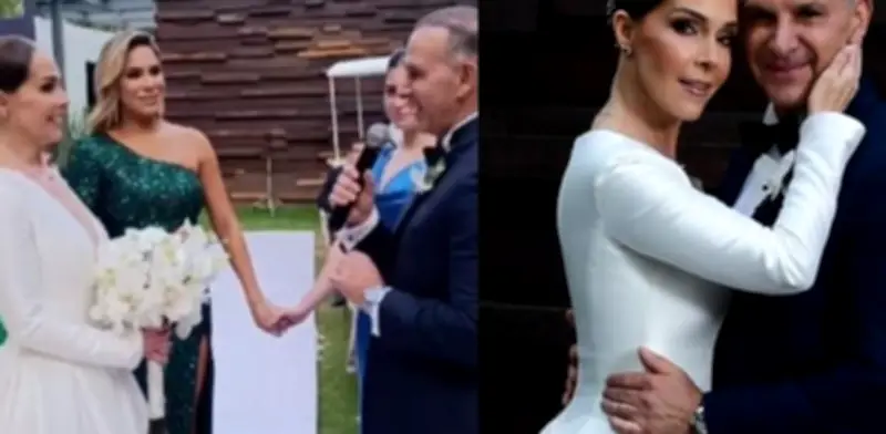 Sharis Cid y Pedro Canavati sellan su amor en una lujosa boda íntima