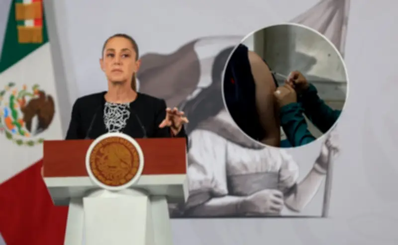 Sheinbaum alerta sobre brotes de sarampión y anuncia reforzamiento de vacunación
