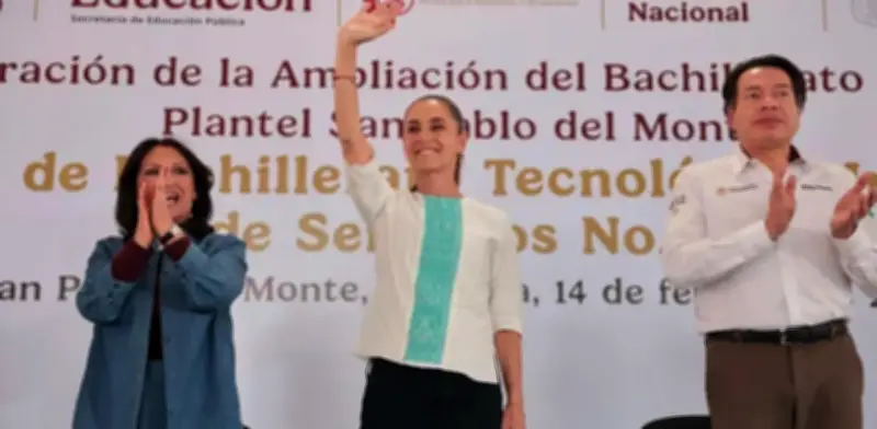 Sheinbaum inaugura ampliación de Bachillerato en Tlaxcala y anuncia fin de examen de admisión