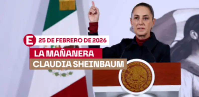 Sheinbaum Preside la Mañanera del 25 de Febrero de 2026 desde Palacio Nacional