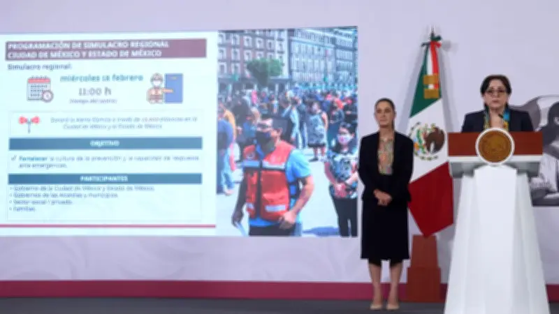 Simulacro Regional en CDMX y Edomex este Miércoles 18 de Febrero a las 11:00 Horas