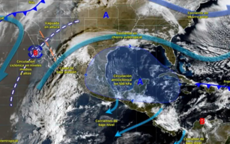 SMN alerta por lluvias intensas, frío nocturno y aumento térmico diurno en México