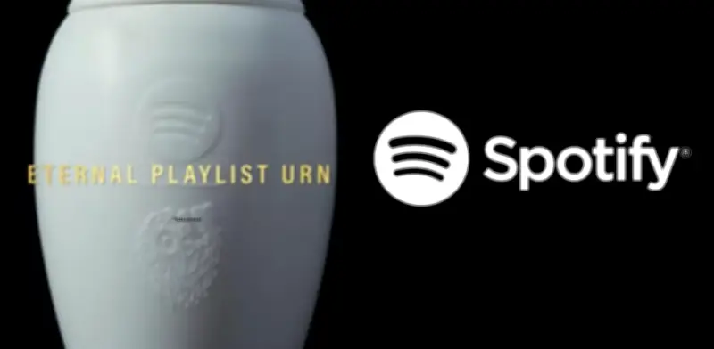 Spotify y Liquid Death lanzan urna con altavoz para playlist 'eterna'