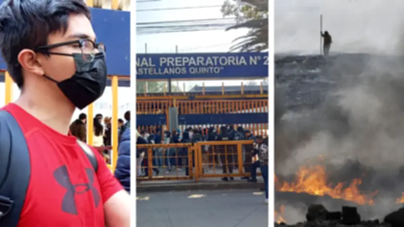 Suspenden clases en Prepa 2 de la UNAM en Iztacalco por incendio en Nezahualcóyotl