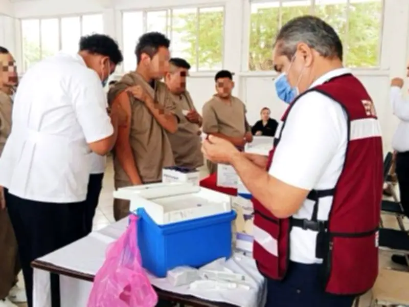 Tamaulipas vacuna a más de mil personas en cárceles contra el sarampión