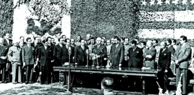 Trump diluye gesto histórico de Truman entre EU y México; contraste de 80 años