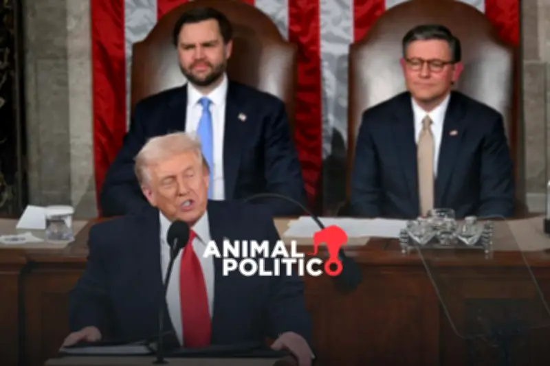 Trump promete 'cero migrantes' y vincularlo con la caída del fentanilo en discurso