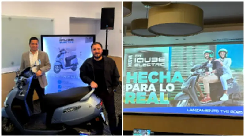 TVS Motor Company lanza su primera motoneta eléctrica iQube en México con 100 km de autonomía