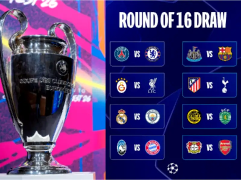 UEFA Champions League define emocionantes cruces de octavos de final rumbo a Budapest