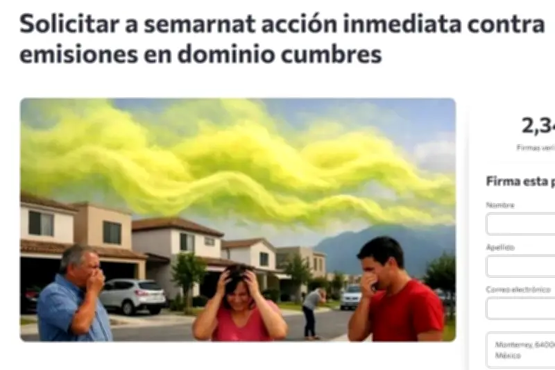 Vecinos de Dominio Cumbres exigen a Semarnat investigar malos olores persistentes