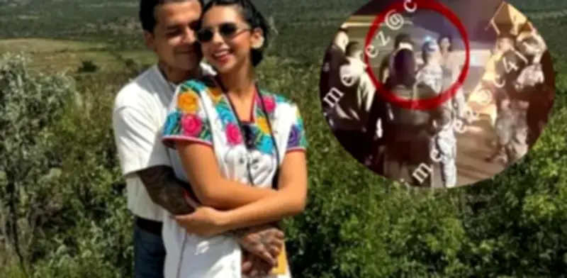 VIDEO muestra a Ángela Aguilar y Nodal resguardados tras balacera en Zacatecas