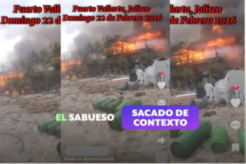 Video viral de incendio en redes no es de Puerto Vallarta, es de Colombia