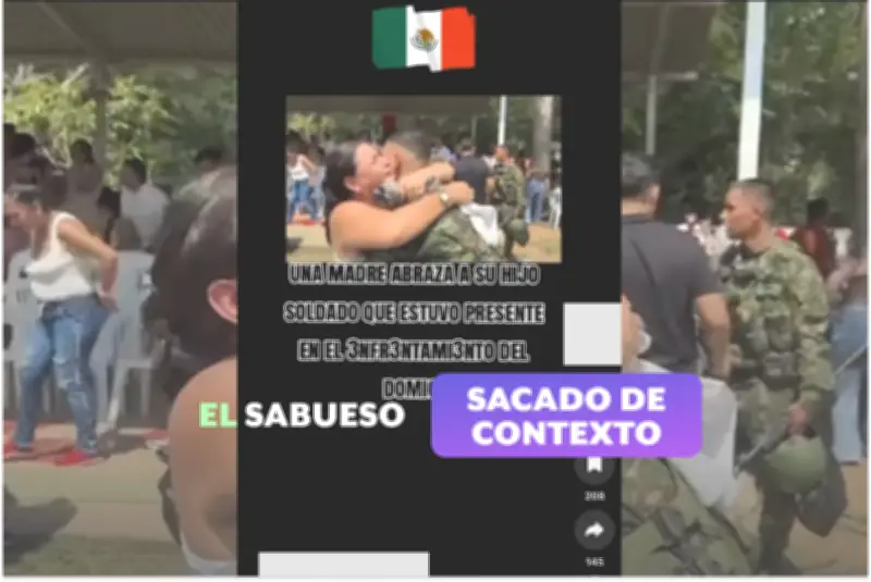 Video viral de madre abrazando soldado es falso: corresponde al Ejército de Colombia