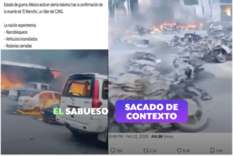 Video viral de protestas en Nepal se hace pasar por violencia en México tras abatimiento de 'El Mencho'