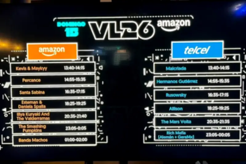 Vive Latino 2026 Desata Debate por Horarios Empalmados en Escenarios