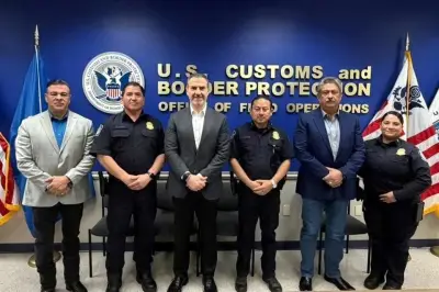 Adrián de la Garza Recorre el Puerto Comercial de Laredo en Visita de Inspección