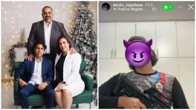 Hijo de funcionarios morenistas en Oaxaca exhibe lujos y arma exclusiva del Ejército