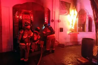 Incendio en vecindad de Monterrey obliga a evacuar a 9 personas