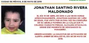 Alerta Amber activada para localizar a Jonathan Santino, niño de 1 año desaparecido en Iztacalco
