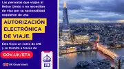Alerta para viajeros: Trámite ETA será obligatorio para volar a Reino Unido desde febrero