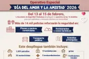 Autoridades desplegarán operativo especial por Día del Amor y la Amistad en CDMX