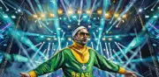 Bad Bunny rinde homenaje a Pelé en Brasil con chaqueta histórica del Mundial 1966