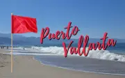 Bandera Roja en Tres Playas de Puerto Vallarta: Prohibido el Ingreso al Mar