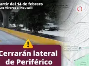 Cierres en Periférico Norte de Naucalpan por mantenimiento vial desde el 14 de febrero