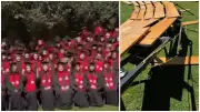 Colapsan gradas durante foto de graduación en la Ibero CDMX; 33 estudiantes resultan lesionados