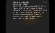 CRT modifica alertas presidenciales en celulares por mensajes de Protección Civil