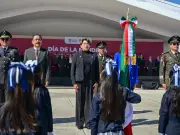 Delfina Gómez lidera conmemoración del Día de la Bandera en Rayón con llamado a la unidad