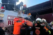 Derrumbe de techo en obra deja trabajador con fractura grave en Ciudad de México