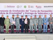 Edoméx fortalece seguridad con 143 nuevos policías y entrega de patrullas y armas a 85 municipios