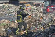 Incendio en recicladora de basura en Gustavo A. Madero moviliza a bomberos