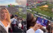 Influencer genera polémica al ver show alternativo durante el Super Bowl LX