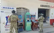 Marina asegura 39 máquinas tragamonedas ilegales 'Habichuelas' en Nayarit