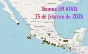 Monitoreo en Vivo de Sismos en México: Domingo 15 de Febrero de 2026