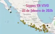 Monitoreo en Vivo de Sismos en México: Domingo 22 de Febrero de 2026