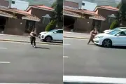 Mujer es atropellada tras atravesarse en Avenida Leones en Monterrey