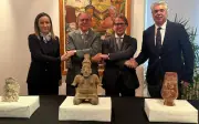 Portugal devuelve a México tres piezas arqueológicas prehispánicas extraídas ilegalmente