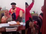 Regidora de Río Verde celebra cumpleaños con baile exótico en oficina municipal