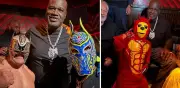 Shaquille O'Neal deslumbra en CDMX con tenis y pasión por la lucha libre