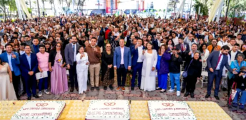 500 parejas sellan su amor en masiva boda colectiva gratuita en Gustavo A. Madero