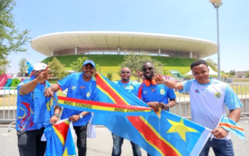 Afición del Congo tiñe de azul el Estadio Guadalajara en histórico repechaje mundialista