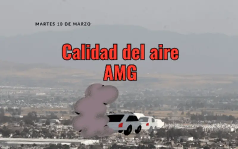Alerta en Guadalajara: Mala calidad del aire afecta zonas metropolitanas este 10 de marzo
