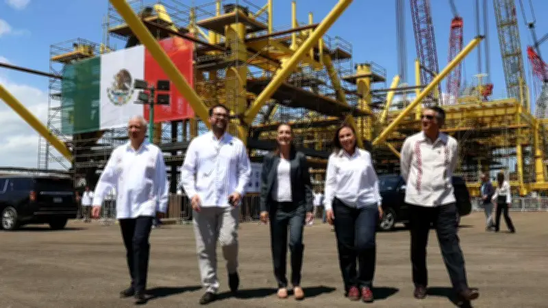 Américo Villarreal acompaña a Sheinbaum en conmemoración de la Expropiación Petrolera